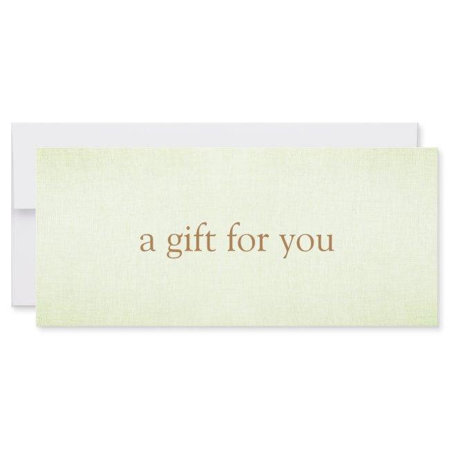 SIMPLE Pastel Lime Green Gift Certificate