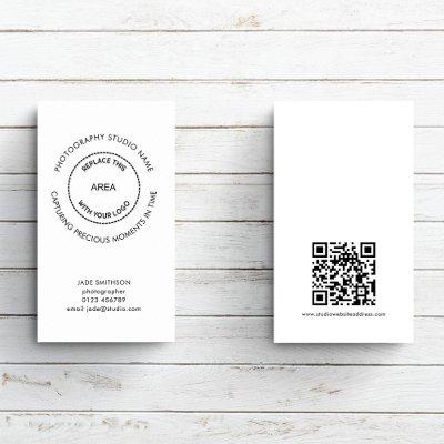 Simple Photography Studio QR Code Logo Quote