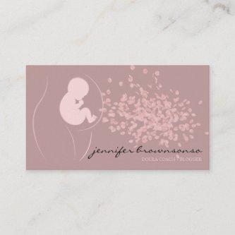 Simple Pink Doula Birth Coach Pregnant