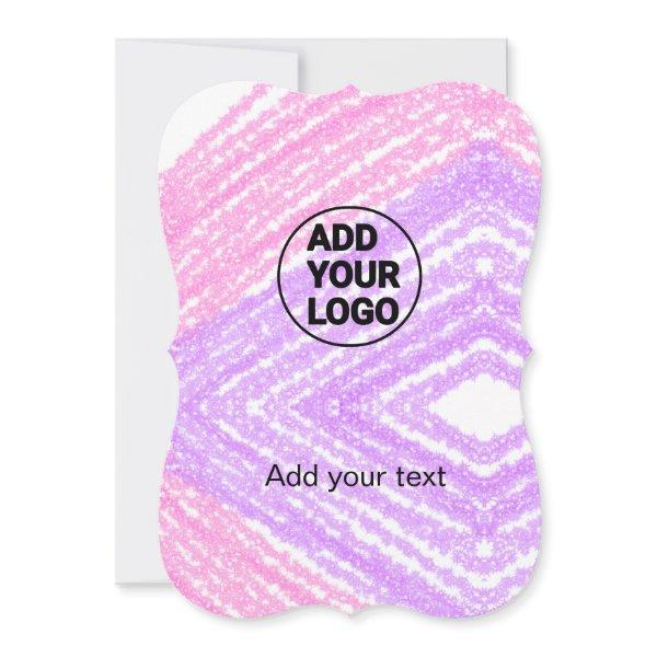 Simple pink glitter texture sparkle add logo text