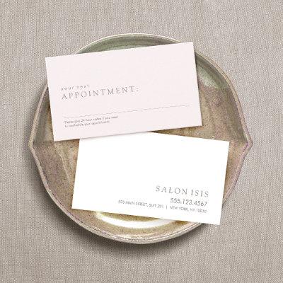 Simple Pink Salon Spa Appointment Reminder