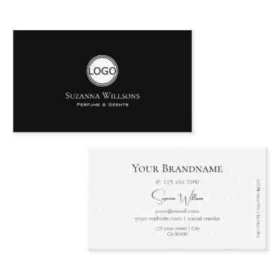 Simple Plain Black and White with Logo Classic