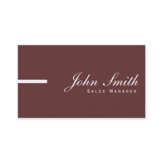 Simple Plain Brown Sales Manager