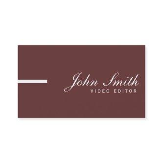 Simple Plain Brown Video Editor