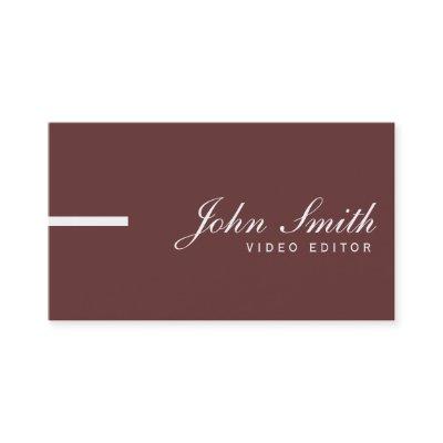 Simple Plain Brown Video Editor