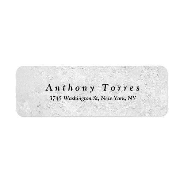 Simple Plain Classical Elegant Grey Wall Texture Label