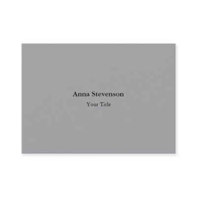 Simple plain creative professional modern grey