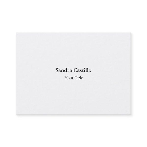 Simple plain creative professional white color
