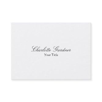 Simple plain creative stylish unique modern white