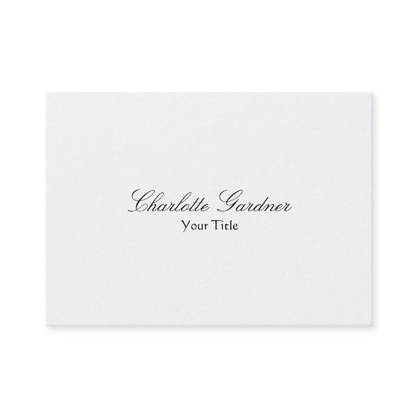 Simple plain creative stylish unique modern white