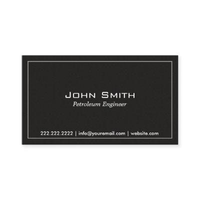 Simple Plain Dark Petroleum Engineer