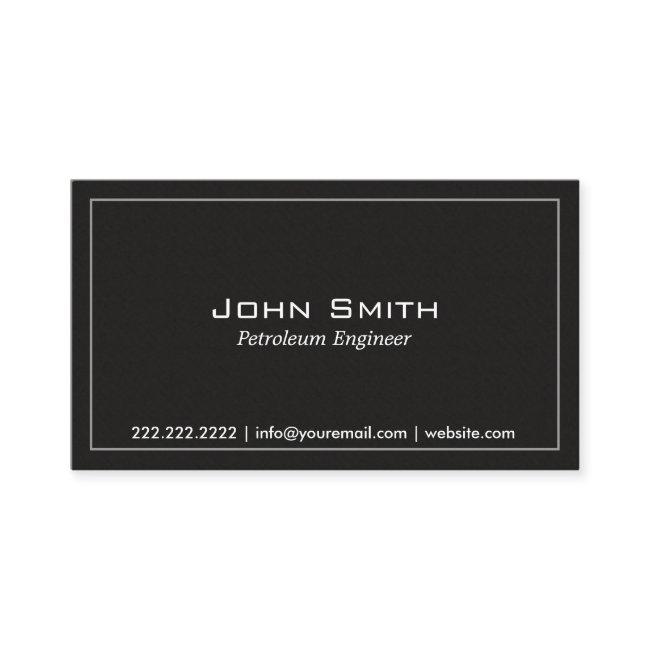 Simple Plain Dark Petroleum Engineer