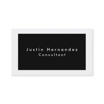 Simple Plain Elegant Black White Minimalist