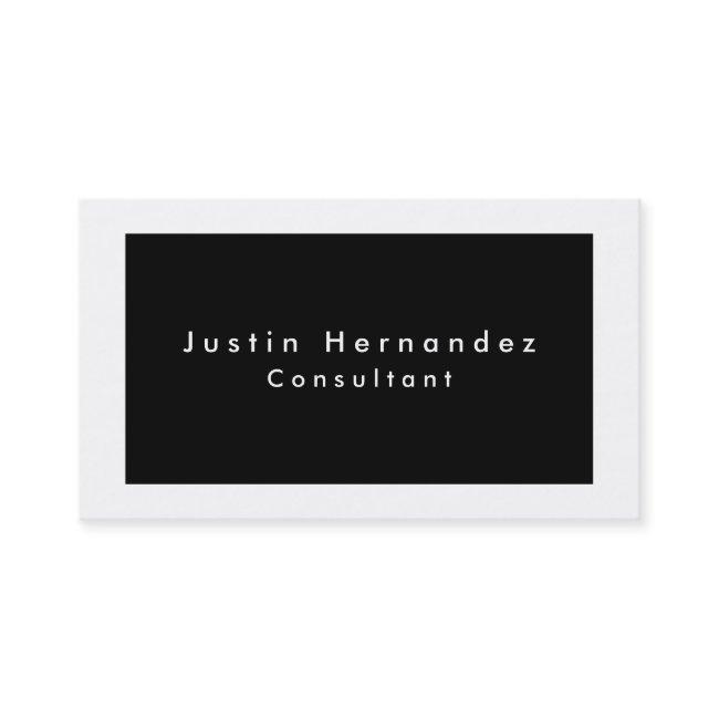Simple Plain Elegant Black White Minimalist