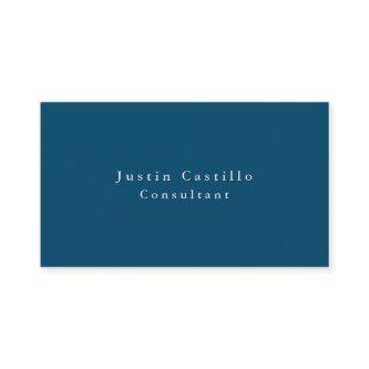 Simple Plain Elegant Blue Minimalist Modern