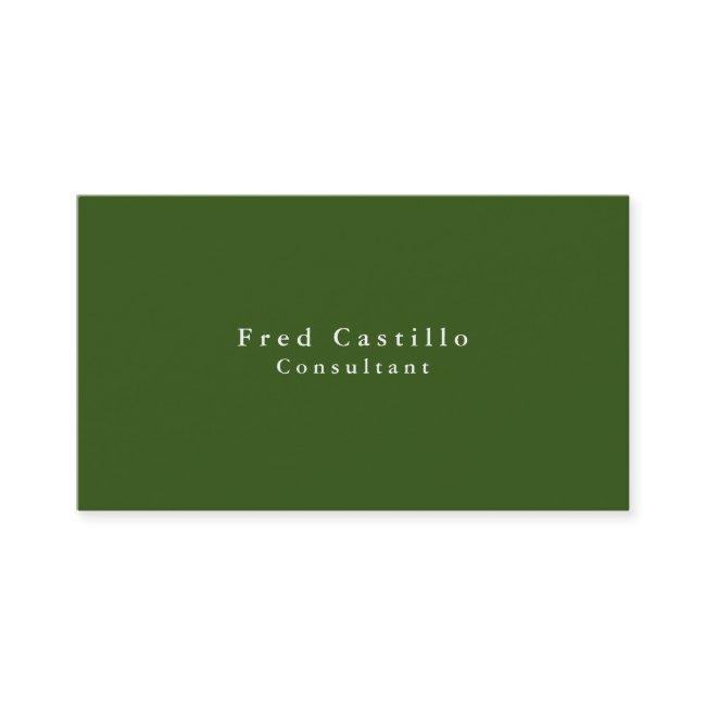 Simple Plain Elegant Green White Modern