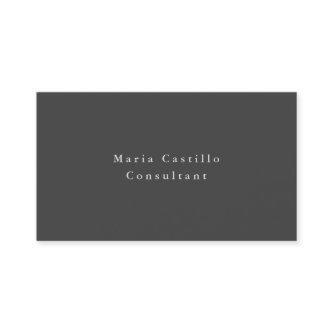 Simple Plain Elegant Grey Minimalist Modern