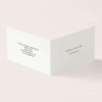 Simple Plain Elegant Signature Cream Modern