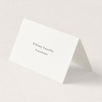 Simple Plain Elegant Signature Cream Modern