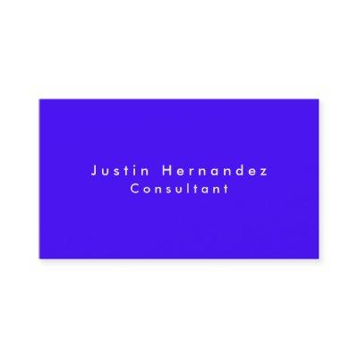 Simple Plain Elegant Ultramarine Blue Minimalist