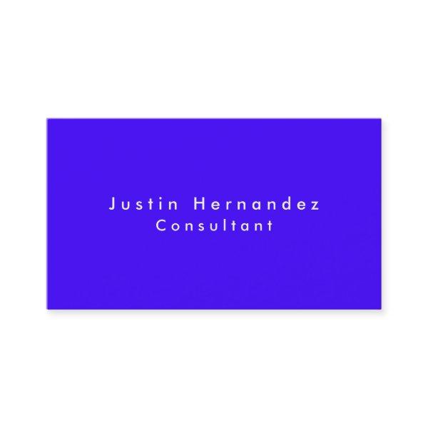 Simple Plain Elegant Ultramarine Blue Minimalist