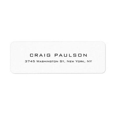 Simple Plain Minimalist Elegant Classical Design Label