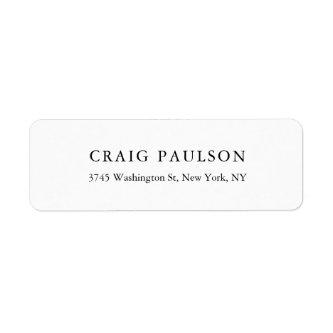 Simple Plain Minimalist Elegant Classical Label