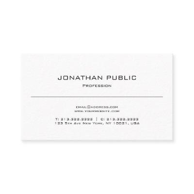 Simple Plain Modern Elegant Design Trendy Chic