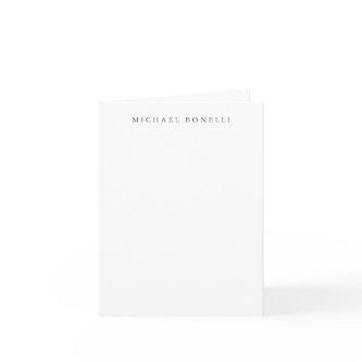 Simple Plain Modern Elegant  Note Card