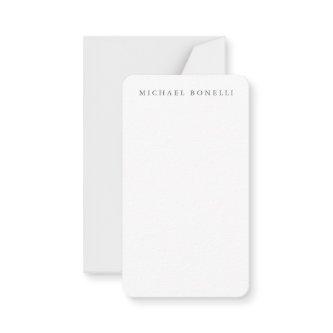 Simple Plain Modern Elegant  Note Card