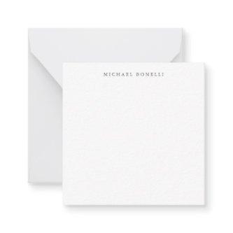 Simple Plain Modern Elegant  Note Card