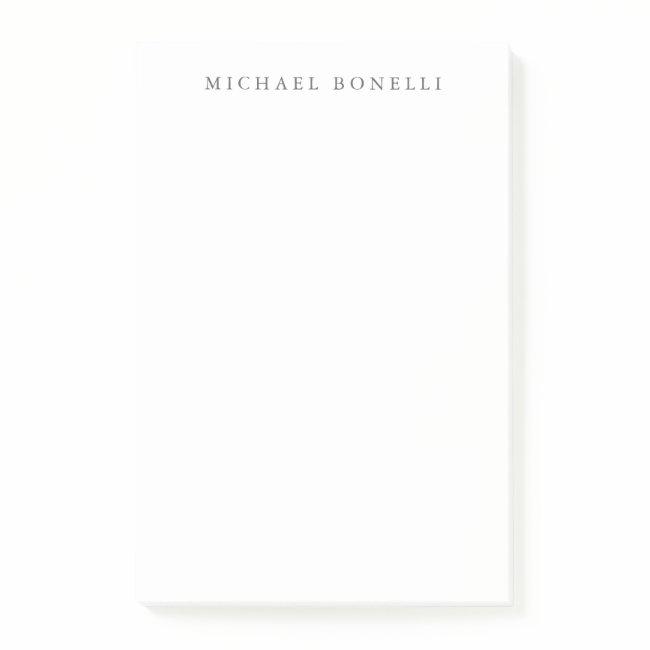 Simple Plain Modern Elegant Post-it Notes