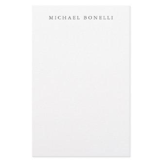 Simple Plain Modern Elegant  Stationery