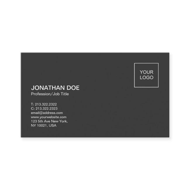 Simple Plain Modern Professional Elegant Black