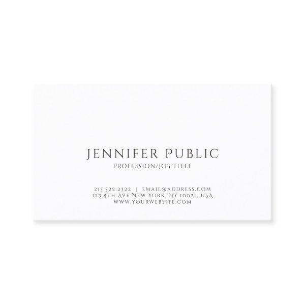 Simple Plain Professional Modern Elegant White