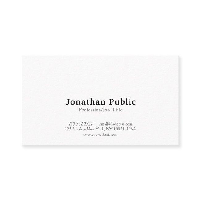 Simple Plain Professional Modern Elegant White