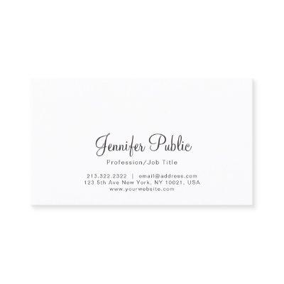 Simple Plain Professional Modern White Elegant