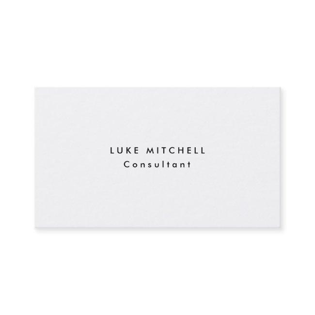 Simple Plain Trendy White Professional Creative