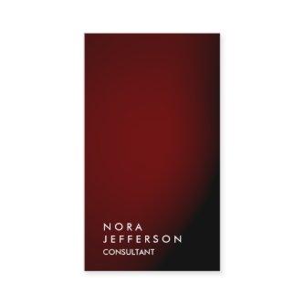 Simple Plain Vertical Red Black Trendy Consultant