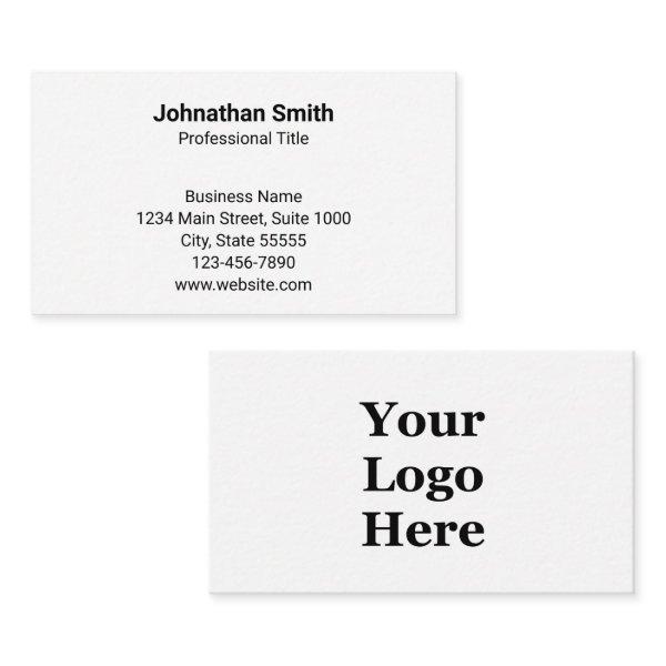 Simple Plain White Generic Design Your Logo Here