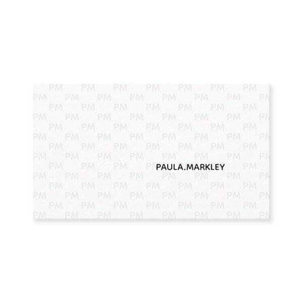 Simple Plain White Gray Modern Monogram Pattern