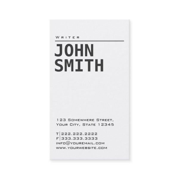 Simple Plain White Writer