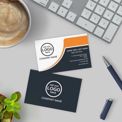 Simple Professional 2 colors add your logo Orange