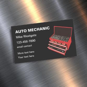 Simple Professional Auto Repair Mechanic  Magnet