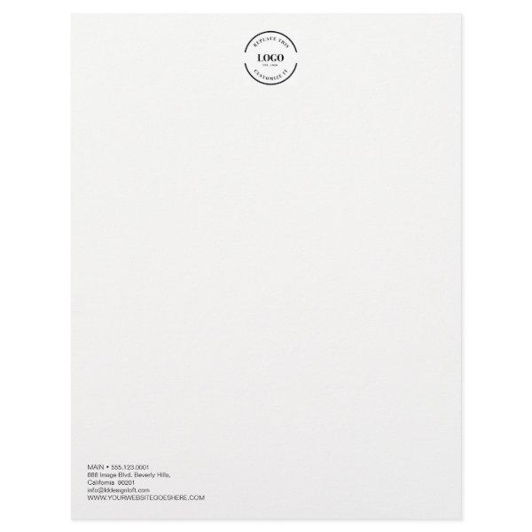 Simple Professional Business logo customizable  Letterhead