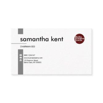 Simple Professional Exquisite White CEO