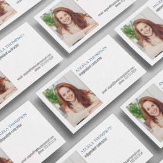 Simple Professional QR Code Photo Blue