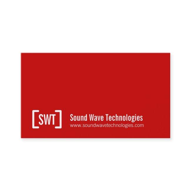 Simple professional red white