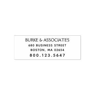 Simple Professional Return Address Self-inking Stamp