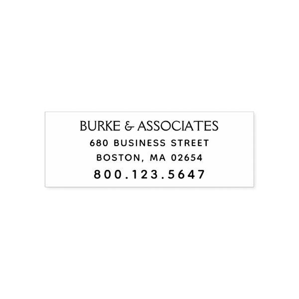 Simple Professional Return Address Self-inking Stamp